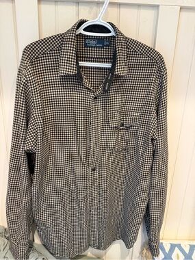 Polo by Ralph Lauren Black & Cream Check Long-Sleeve Shirt